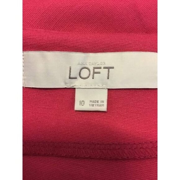 Ann Taylor LOFT Dress 10 Pink Shift Women Work - Picture 4 of 5